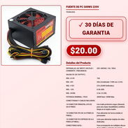 FUENTE DE PC 500WS 220V . - Img 57877501