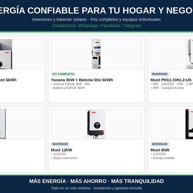 ✅ Inversores, baterías y kits solares en un solo lugar 🌞 - 4/4