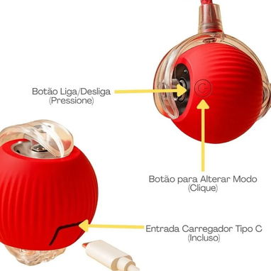 PELOTA INTERACTIVA CON RUEDAS Y CORDÓN PARA PERROS Y GATOS - Img 126208285