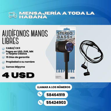 AUDÍFONOS DE CABLE DE VARIOS MODELOS Y PRECIOS - Img 108358145