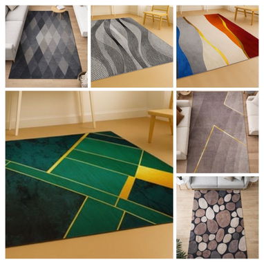 Alfombra, cortina, sombrilla, perfume, pozuelo, toalla con ramo. Playa - Img 120037128