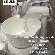 Batidora de Mano y Pedestal Merenguera Con 2 Bowl 3.7- 4.2Lts 250 W Con Pedestal. - Img 55794490