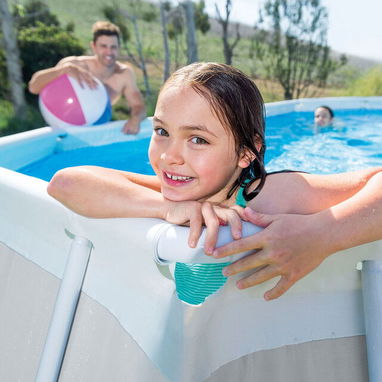 Conjunto de piscina ovalada elevada Prism Frame™ de 20′ × 10′ × 48″ - 9/10