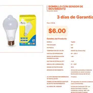 Bombillo con sensor de movimiento listo para enroscar y funcionar ya VPT#-0051 - Img 55559275