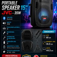 🔊 BOCINA JVC 15" BLUETOOTH 🔊 CON TRIPODE Y MICROFONO. MENSAJERÍA CON FACTURA Y GARANTÍA. 📲 54833699 - Img 55830506