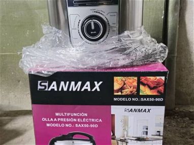 Olla de presión multiuso Sanmax 4 litros .Nueva en su caja con domicilio incluido asta la puerta d la casa - Img 67822308