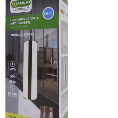 Lámpara aplique De Pared Blanca Cálida 15w Arbotante Color Negro Decorativa para interior y exterior 54321470 25 USD - Img 96368891