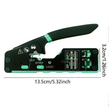 PINZA DE RED RJ45 multifuncional que realiza crimpado Ethernet a través del kit y es adecuada para conectores - 2/10