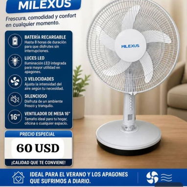 Ventiladores recargables (milexus,E&E,JMD,Sankey y otros)) - Img 122714460