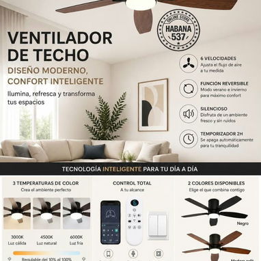Ventiladores de techo - 2/3