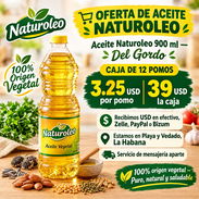Aceite Naturoleo 900 Ml del Gordo 12 Pomos 3.25 Usd , Recibimos Usd - Img 57894583