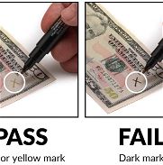 Set 5 Marcadores de dollar para detectar billetes falsos 10$ - Img 38873930