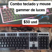 Combo teclado y mouse gamer con luces - Img 56171621