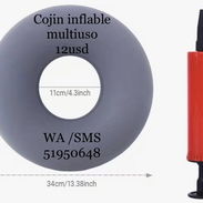 🛍️ COJÍN INFLABLE +BOMBA, COJÍN PARA ESCARAS, HEMORROIDES O COXIS 🚨 - Img 57468706