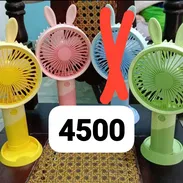 Mini ventilador recargable mediano con 3 velocidades 4500 cup - Img 55870075