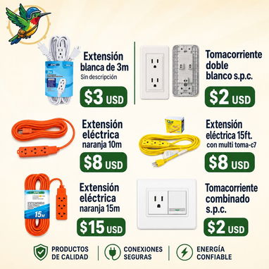 Regletas varias. breaker interruptor extención electrica. Protector de voltaje y de linea. Transfer - 2/7