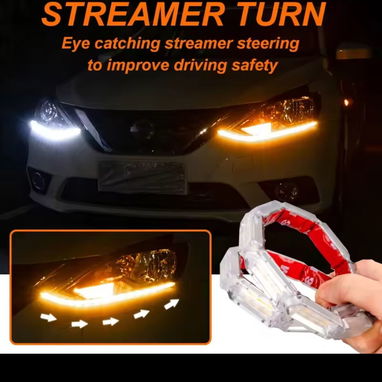 Tiras de luces led luz diurna e intermitentes se pegan al carro o dentro de las pantallas muy chulas. - Img 113954084