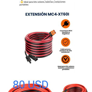3 metros de cable con toda las conexiones para generadores eléctricos - Img 121665596
