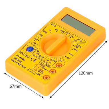 Multímetro Digital Portátil DT-830B 🌐 Colores 🖤💛 - 4/8