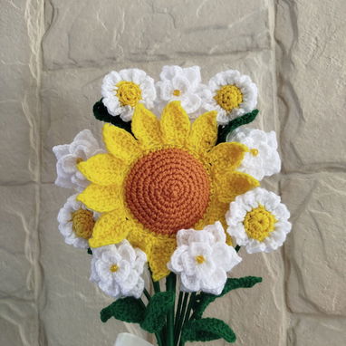 Flores artificiales tejidas - 4/4