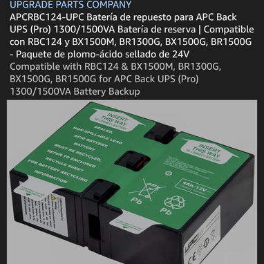 BACKUP APC 1500 VA 890W - 2/3