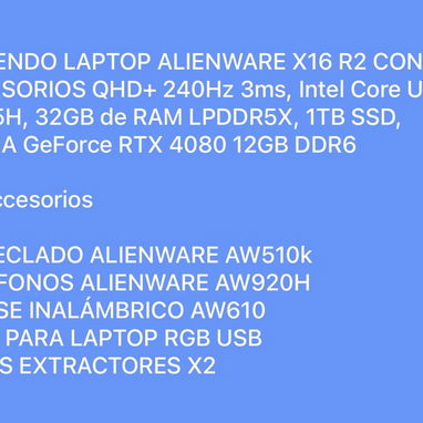 Vendo o cambio laptop y accesorios Alienware - 5/5