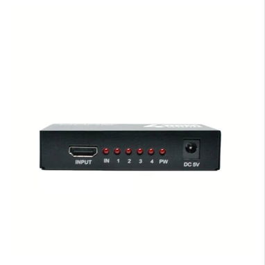 Splitter Unno Tekno HDMI 4K 30Hz 4 Puertos Deep Color 48-Bit Dolby DTS Extensor Señal Plug & Play Con Adaptador - Img 112246010