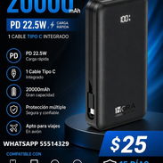 Powerbank 20000mAh PD 22.5W con 1 cable Tipo C - BAT201N, ENTREGA DE FACTURA, VARIEDAD DE CELULARES Y ACCESORIOS, ETC - Img 55041636