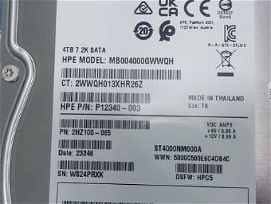 Disco duro marca HP certificado profesionales de 4tb esto son mejores o igual Calidad que los iron wolf de segate 100% d - Img main-image