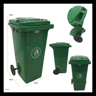 🚧 CESTOS GRANDES DE BASURA COLOR VERDE 47 x 56 x 92 cm 🚧 - Img 122131753