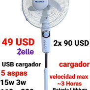 Ventilador recargable blanco de 16" pulgadas - Img 55463888