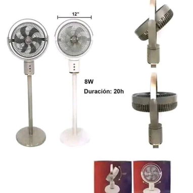 Ventilador recargable JYSUPER 3 en 1  4 velocidades, hasta 20h, 12000 mhap, litio, Cabezal giratorio 360° precio 90 USD - Img 126166775