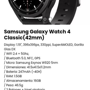 Samsung Galaxy Watch 4. Nuevo con garantía - Img 102658778