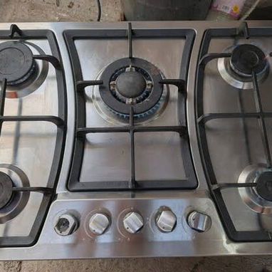 Cocina de Gas 5 Quemadores Empotrada Maxi House con magneto de Acero Inoxidable $170 USD transporte incluido, factura - 2/4