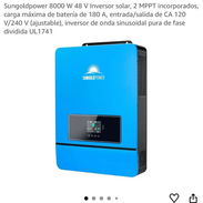 Inversor Solar Híbrido Sungoldpower 8kW 48V / 120V-240V - Img 56464545