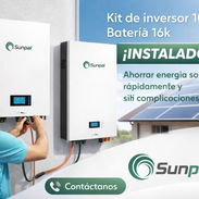 Kit solar SUNPAL 10k en inversor + 16k en batería LiFePO4 - Img 55512276