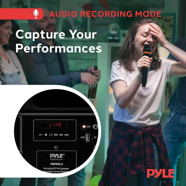 Pyle Altavoz PA Karaoke Bluetooth 600W - Bocina Portátil con micrófono inalámbrico 🌐 - Img 127559602