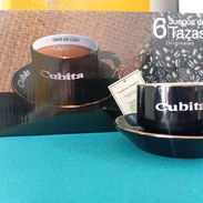 Juego original de 6 tazas CUBITA pra café. Juego de 6 tazas cubita con sus platos en caja origina - Img 56413282