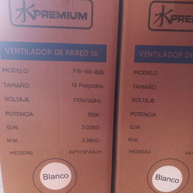 Ventilador de Pared marca Premium 16"(Nuevo en Caja)📦 - Img 126108137