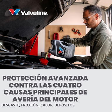 Aceite sintético avanzado SAE 10W-30 para motor Valvoline y Mobil 1,  1 cuarto de galón - 7/9