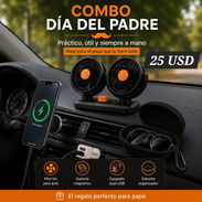 Cargador de coche + Soporte magnético para celular + Mini ventilador portátil + Estuche protector portátil rígido - Img 56011847