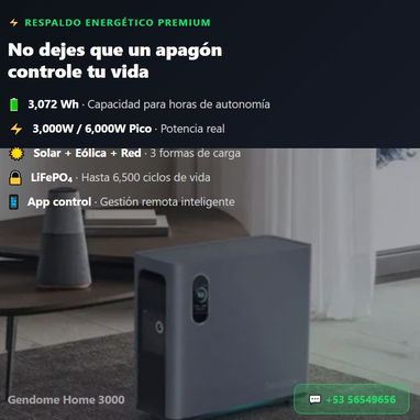 Power Station 3072Wh Gendome Home3000🔋 - 2/4