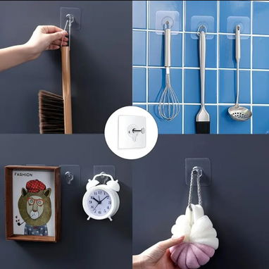 PQTE 5 Clip auto adhesivo p montaje decorativos rápido - Img 117503245