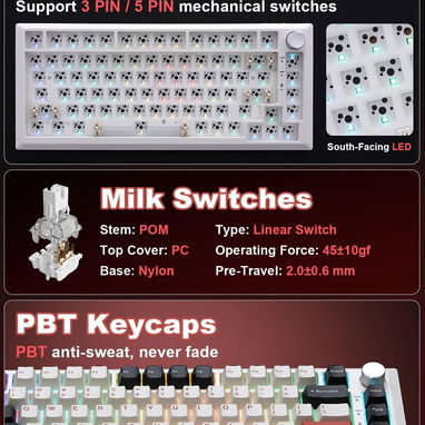 ⌨️Teclado Gaming Mecánico Mikiby Y75 - Img 125590837