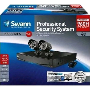 Sistema de 4 cámaras de seguridad profesional SWANN - Img 122387004