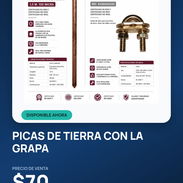Pica de tierra + grapa para paneles - Img 57373559