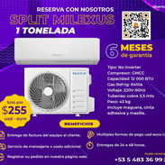 📣 APURATE Y COMPRA PA' TU VERANO 📣 SPLIT MILEXUS 1T 220V 1200 BTU. CON MENSAJERÍA , FACTURA Y GARANTÍA DE 6 MESES. - Img 49713758