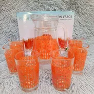 Set de jarra de cristal con 6 vasos - Img 55571048