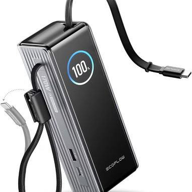 Cargador portátil Ecoflow Rapid de 25000 mAh con 170w de potencia para teléfonos y laptops - 2/8
