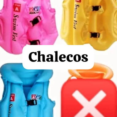 Chalecos salvavidas para niños y niñas de diferentes tallas. - Img 123389325